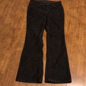 Ashley Judd Black Corduroy Pants 6 Short